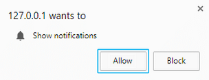 Example of Allowing Desktop Notifications in Google Chrome Example of Allowing Desktop Notifications in Google Chrome